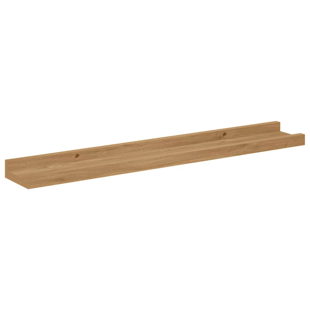 Falpolc Falra szerelhető 2 db Barna 60 x 9 x 3 cm Szerelt Fa