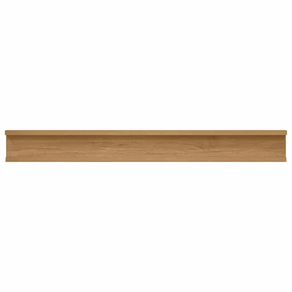 Falpolc Falra szerelhető 2 db Barna 80 x 9 x 3 cm Szerelt Fa