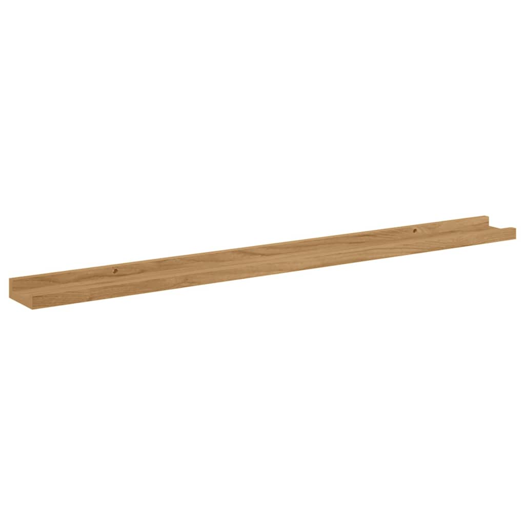 Falpolc Falra szerelhető 2 db Barna 100 x 9 x 3 cm Szerelt Fa