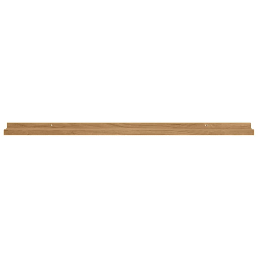 Falpolc Falra szerelhető 2 db Barna 100 x 9 x 3 cm Szerelt Fa