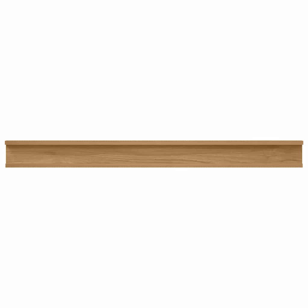 Falpolc Falra szerelhető 2 db Barna 100 x 9 x 3 cm Szerelt Fa