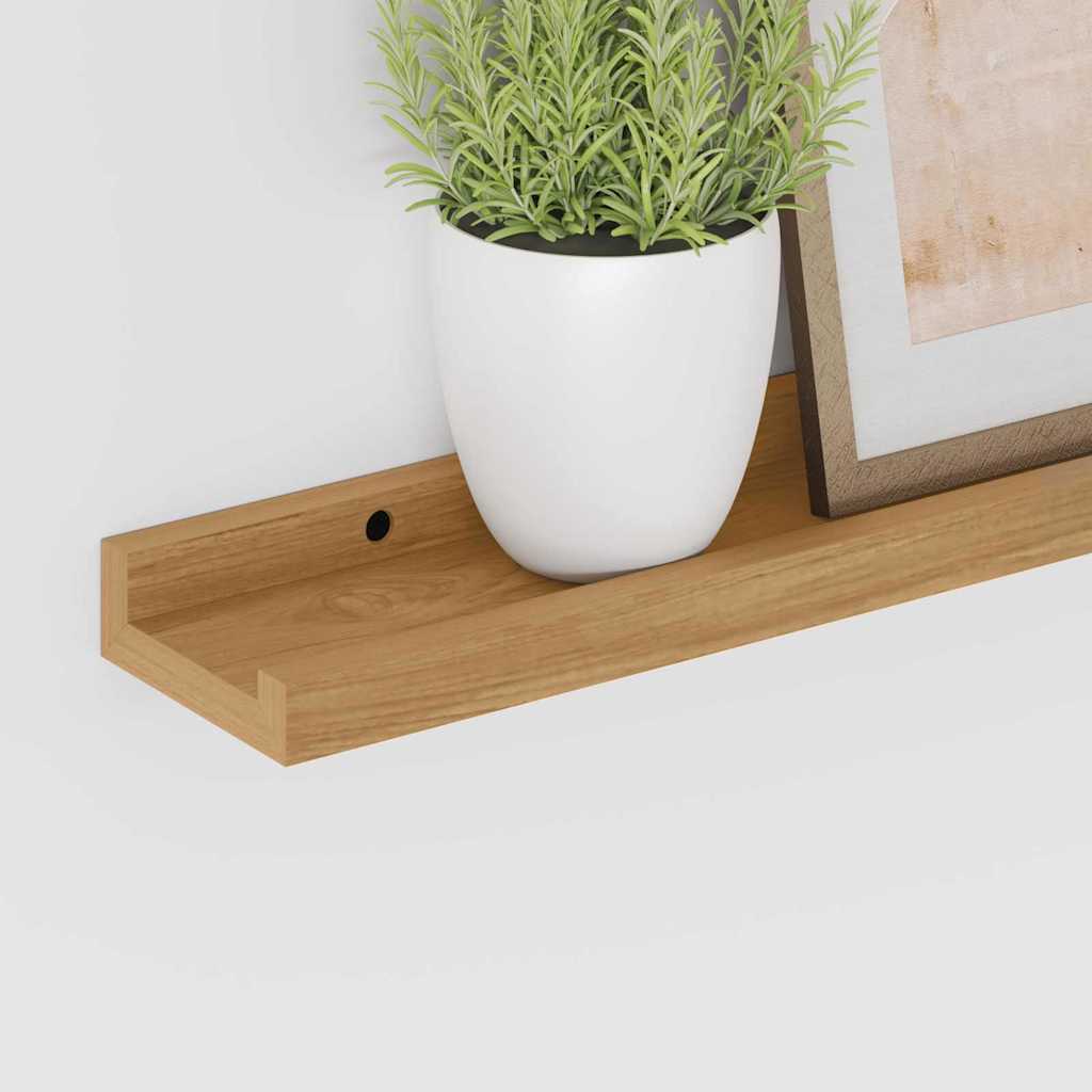 Falpolc Falra szerelhető 4 db Barna 40 x 9 x 3 cm Szerelt Fa