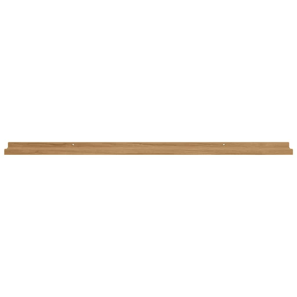 Falpolc Falra szerelhető 4 db Barna 115 x 9 x 3 cm Szerelt Fa