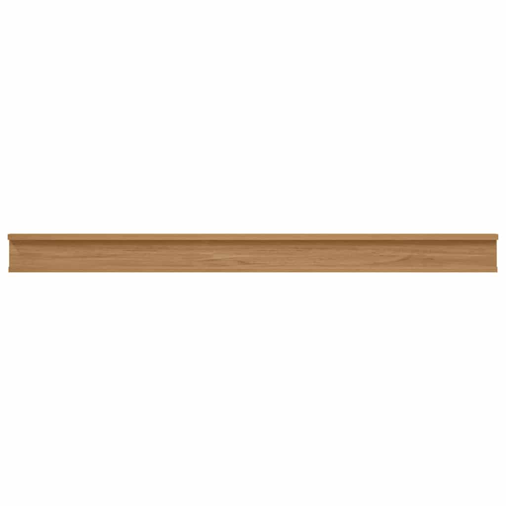 Falpolc Falra szerelhető 4 db Barna 115 x 9 x 3 cm Szerelt Fa