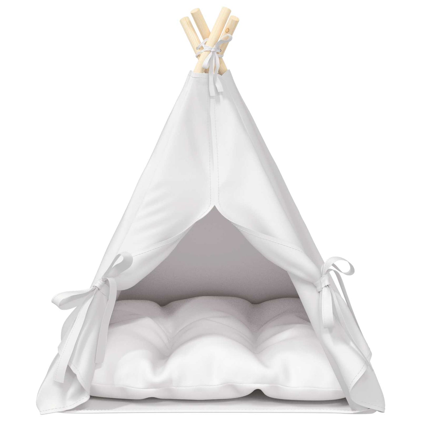 Kiskedvenc teepee párnával Fehér 60 x 60 x 70 cm Poliészter