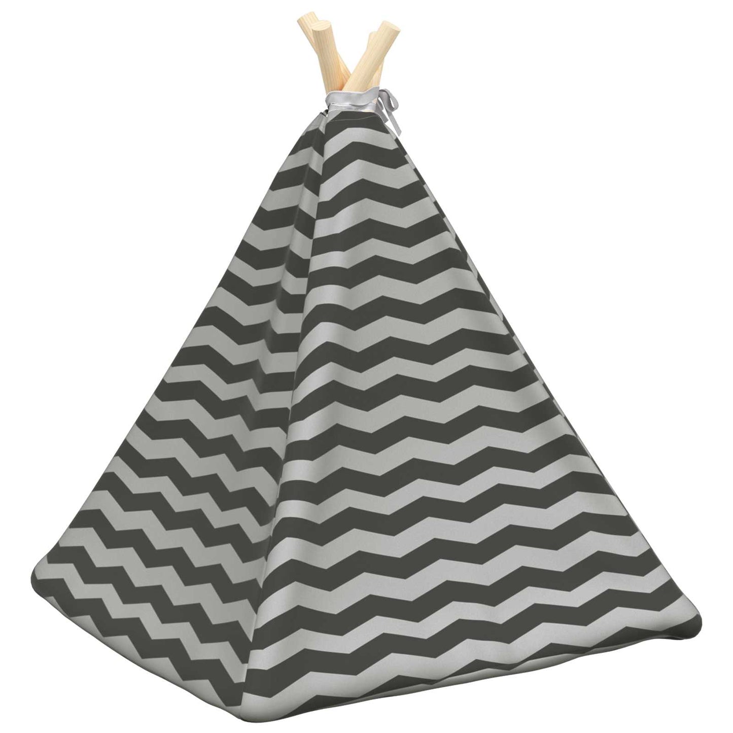 Kiskedvenc teepee párnával Fehér és Szürke 50 x 50 x 60 cm