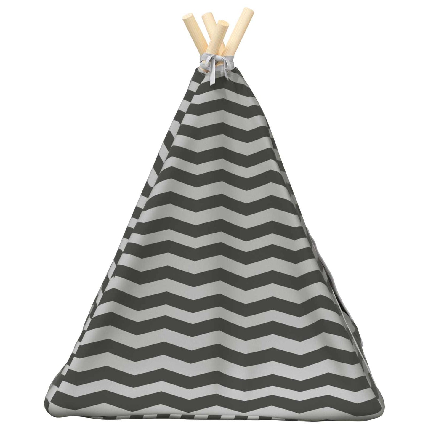 Kiskedvenc teepee párnával Fehér és Szürke 50 x 50 x 60 cm