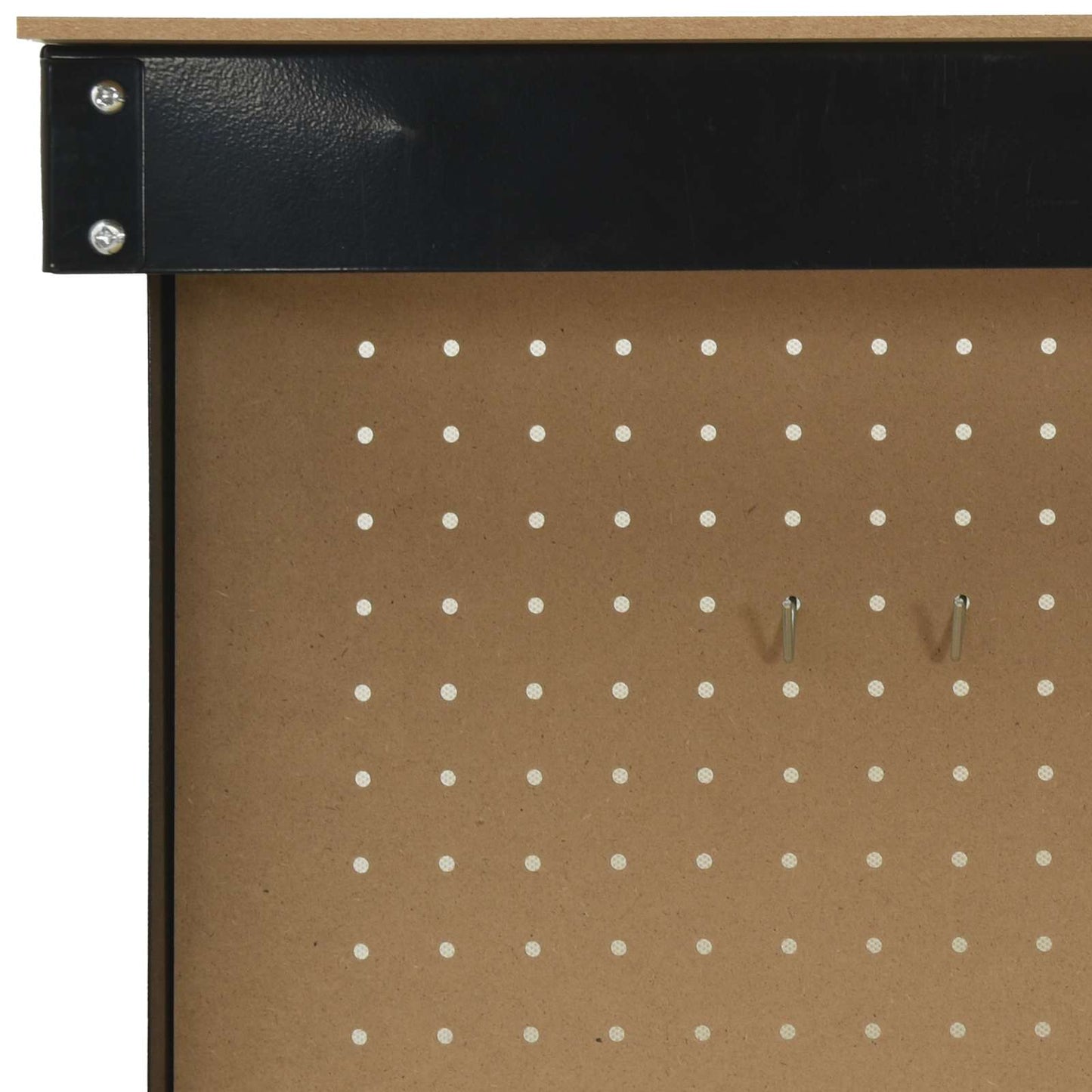 Munkapad polcokkal Fekete 81 x 41 x 145 cm Mérnöki fa és fém