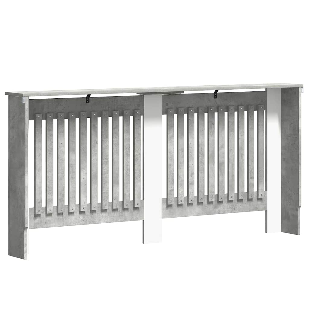 Radiátor fedezék Betonszürke 172 x 19 x 81,5 cm Szerelt Fa