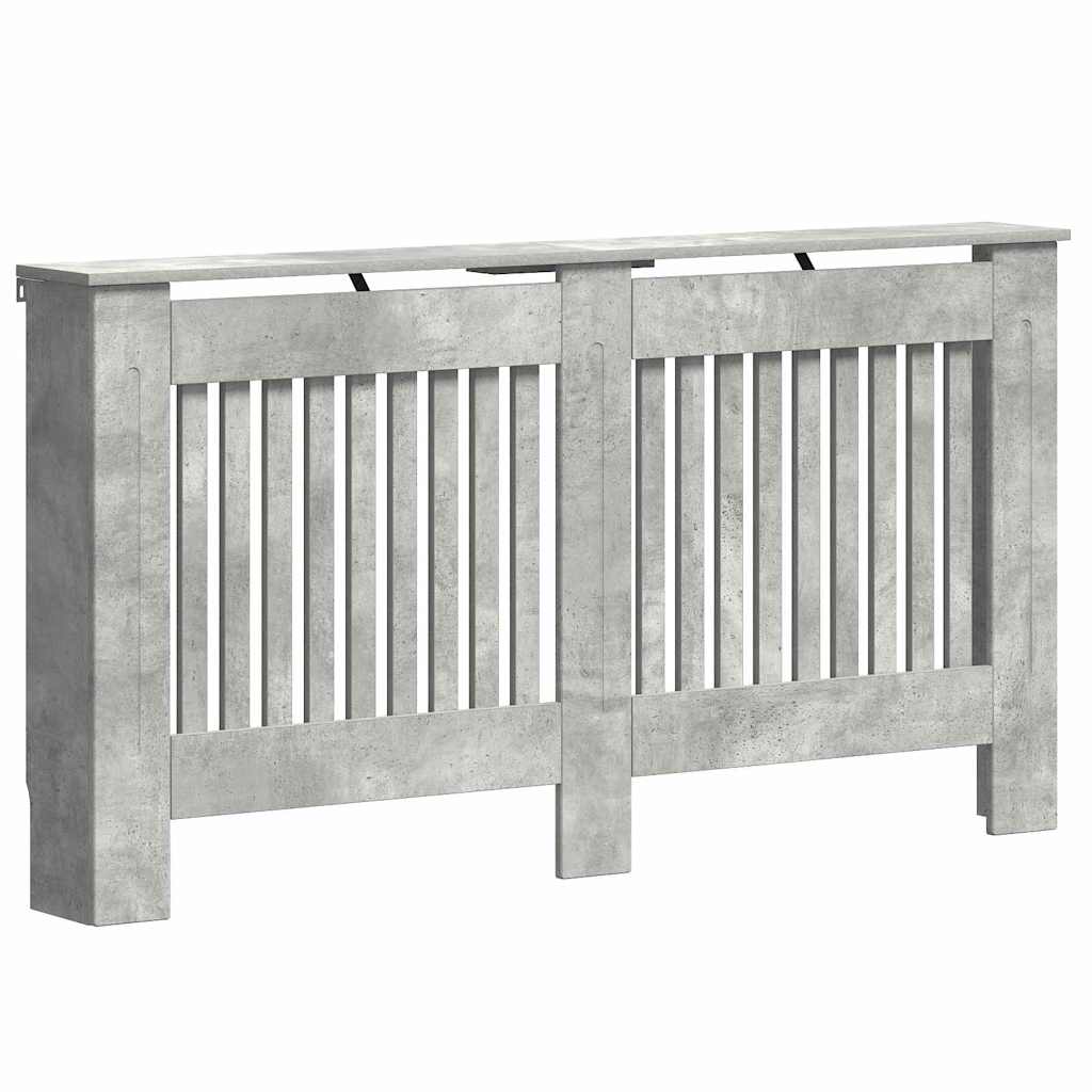 Radiátor fedezék Betonszürke 152 x 19 x 81,5 cm Szerelt Fa