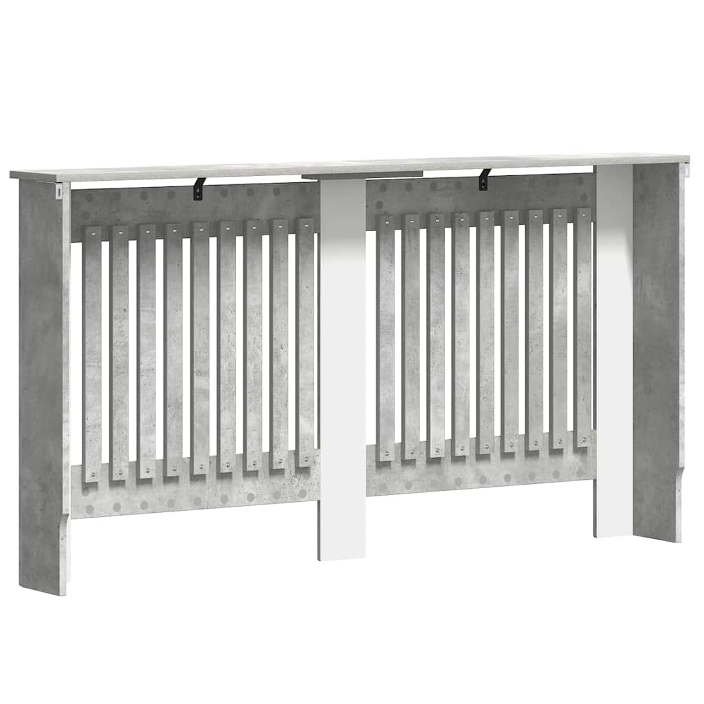 Radiátor fedezék Betonszürke 152 x 19 x 81,5 cm Szerelt Fa