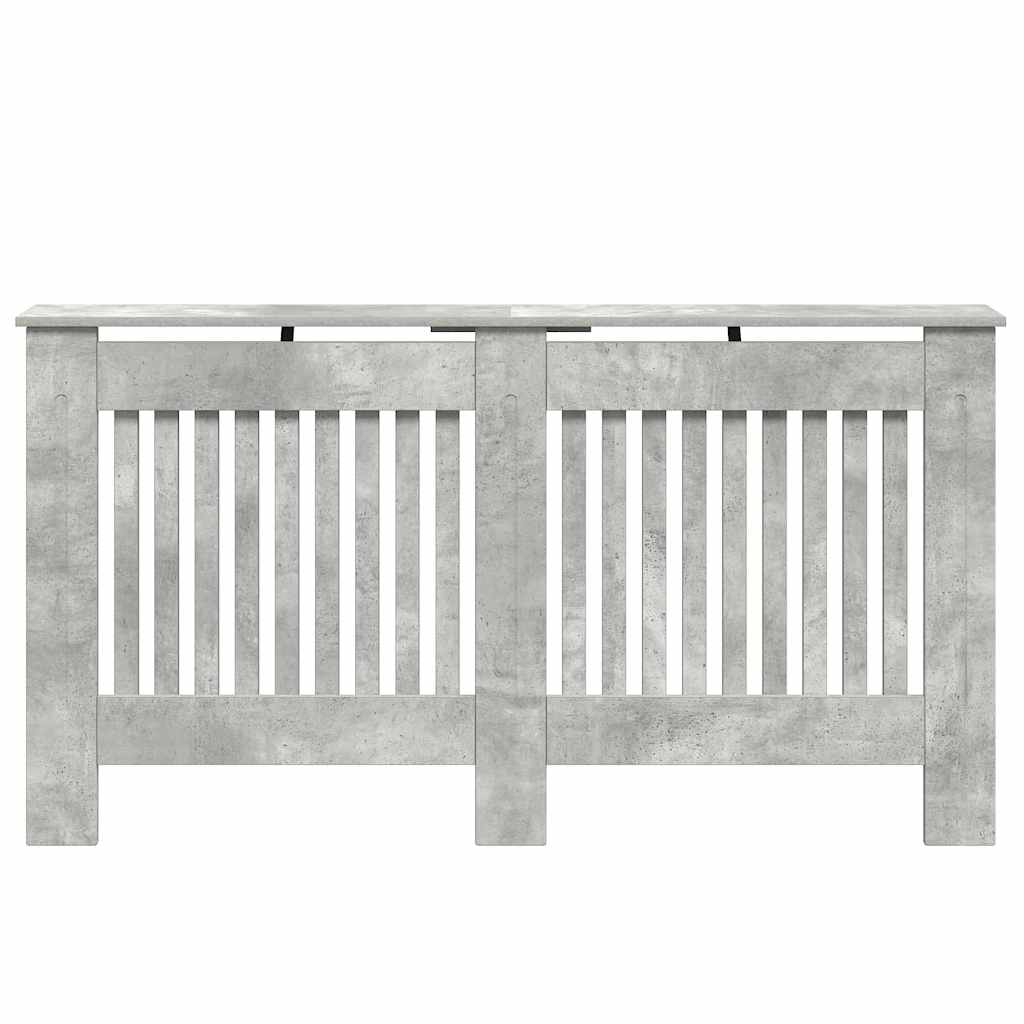 Radiátor fedezék Betonszürke 152 x 19 x 81,5 cm Szerelt Fa