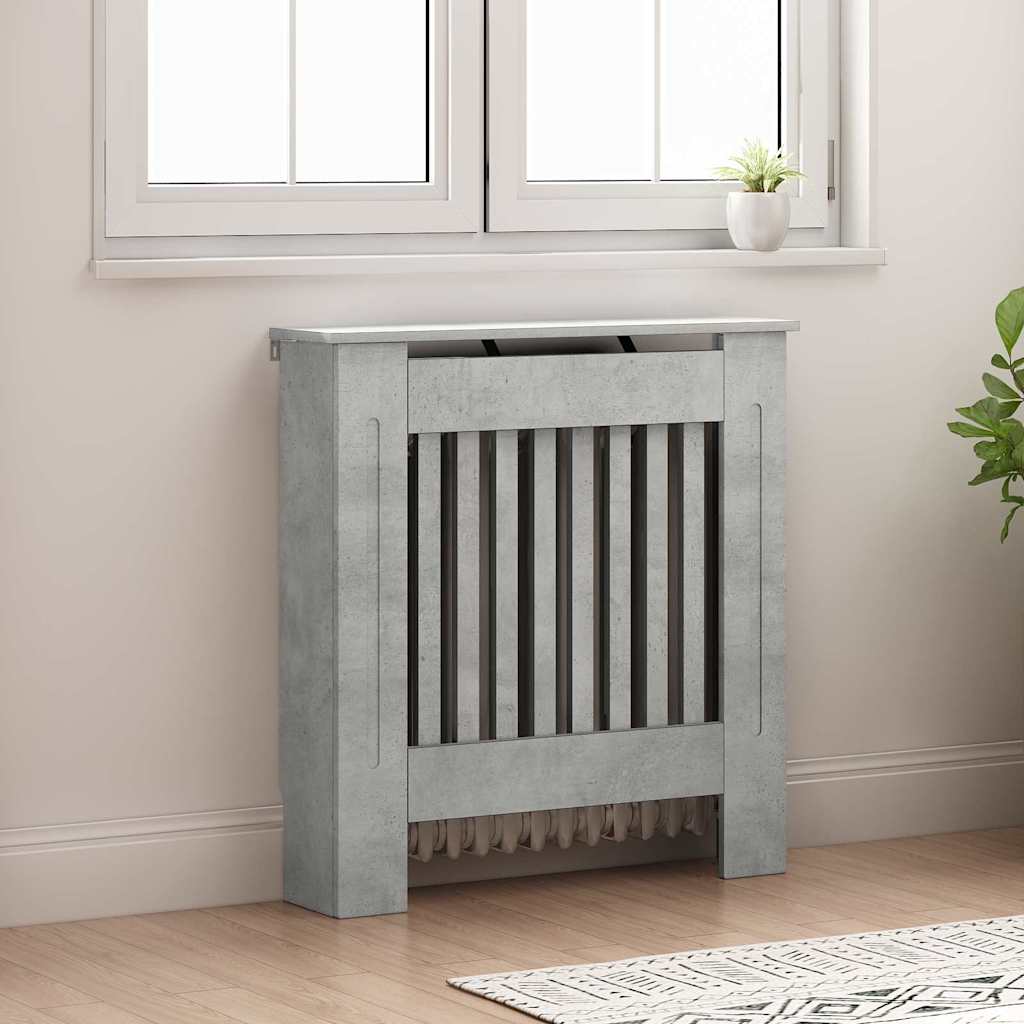 Radiátor fedezék Betonszürke 78 x 19 x 81,5 cm Szerelt Fa