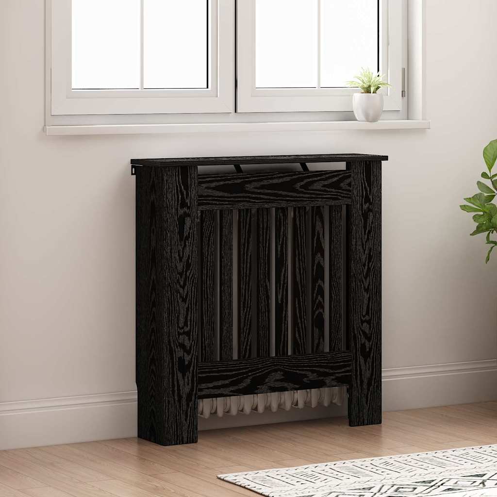 Radiátor fedezék Fekete Tölgy 78 x 19 x 81,5 cm Szerelt Fa