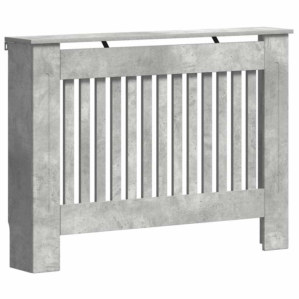 Radiátor fedezék Betonszürke 112 x 19 x 81,5 cm Szerelt Fa