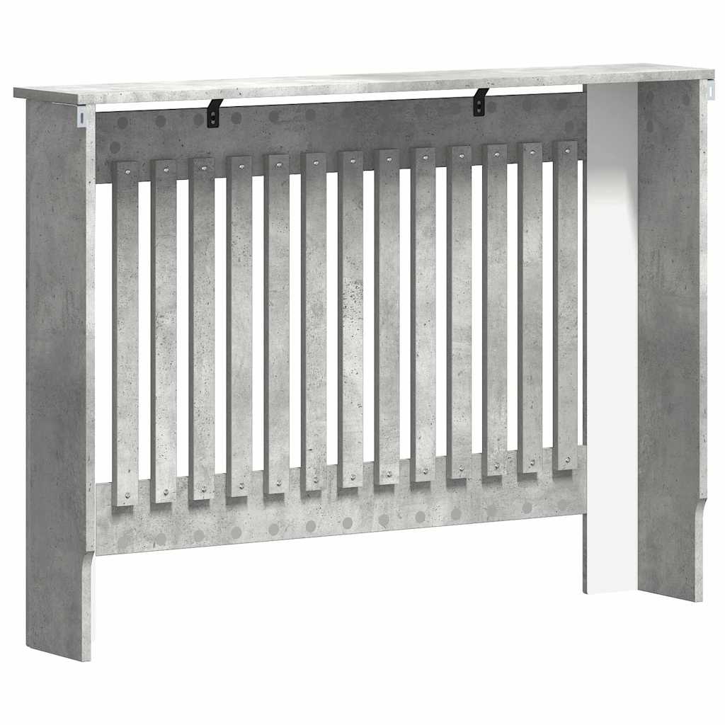 Radiátor fedezék Betonszürke 112 x 19 x 81,5 cm Szerelt Fa