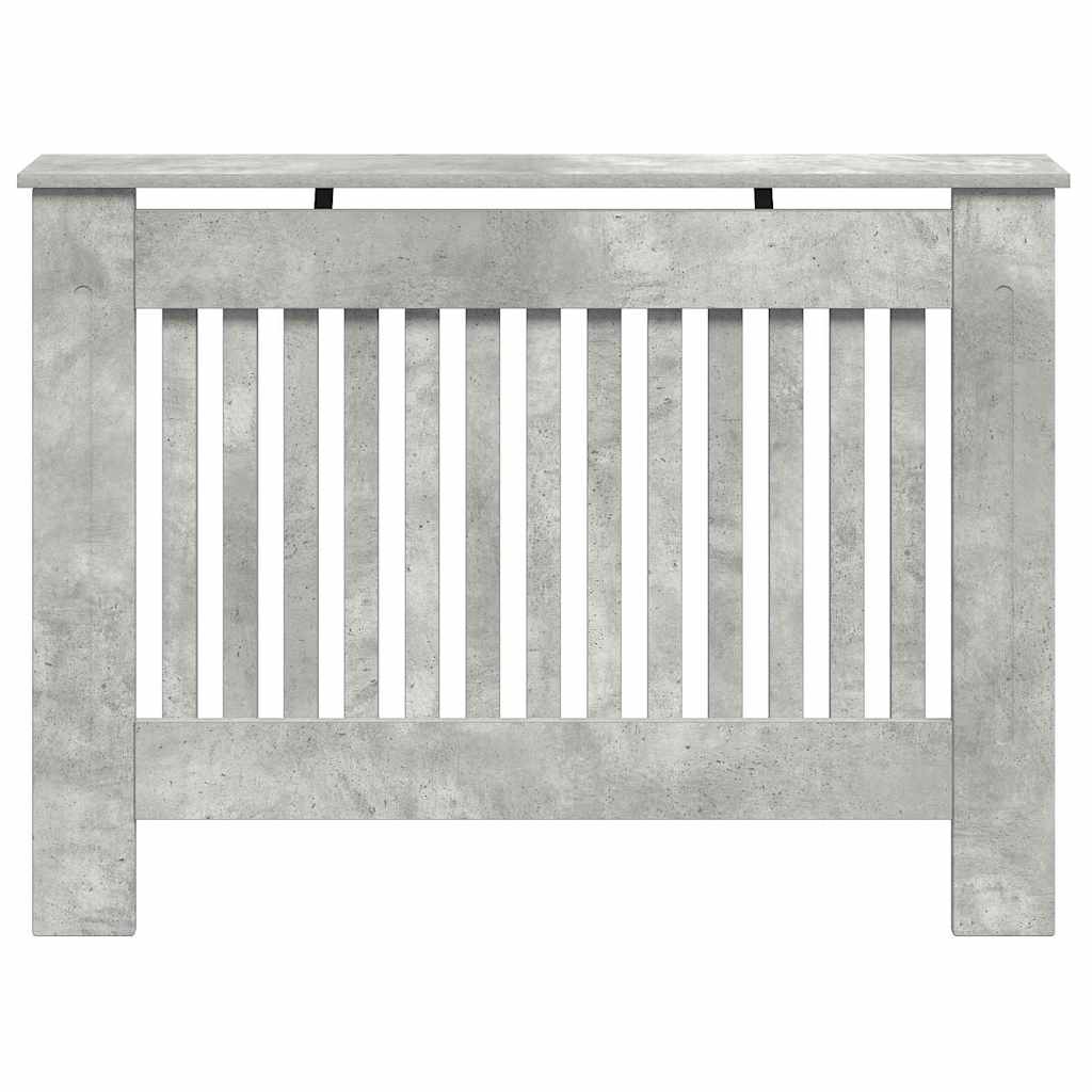 Radiátor fedezék Betonszürke 112 x 19 x 81,5 cm Szerelt Fa