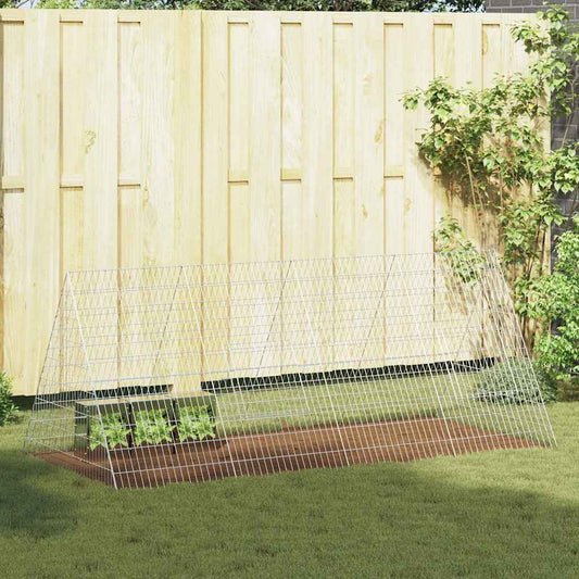 Nyúl Ketrec Ezüst 215 x 100 x 85 cm Horganyzott acél