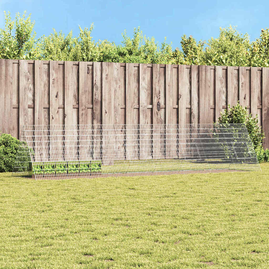 Nyúl Ketrec Ezüst 430 x 100 x 85 cm Horganyzott acél