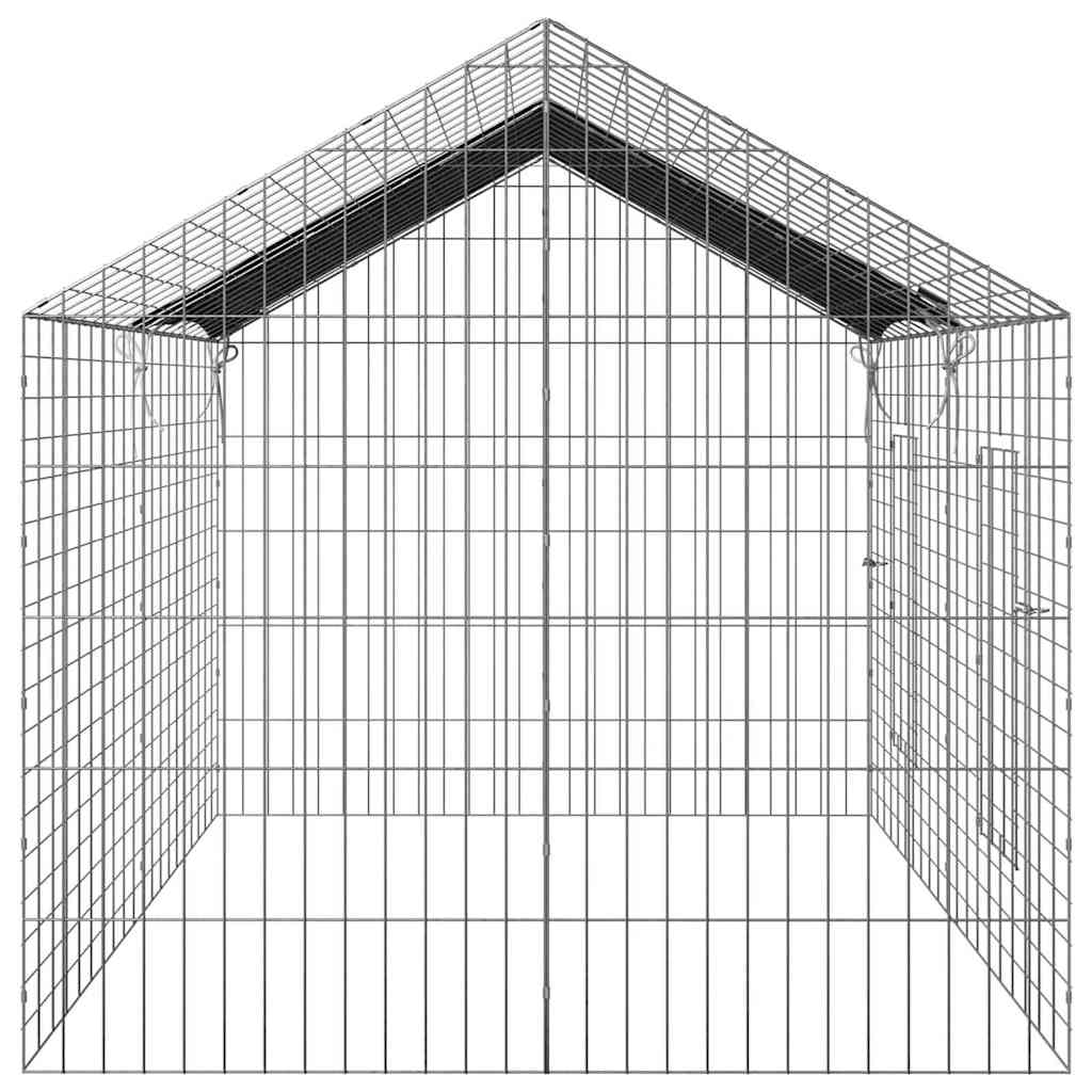 Nyúl Ketrec Ezüst 200 x 78 x 78 cm Horganyzott acél