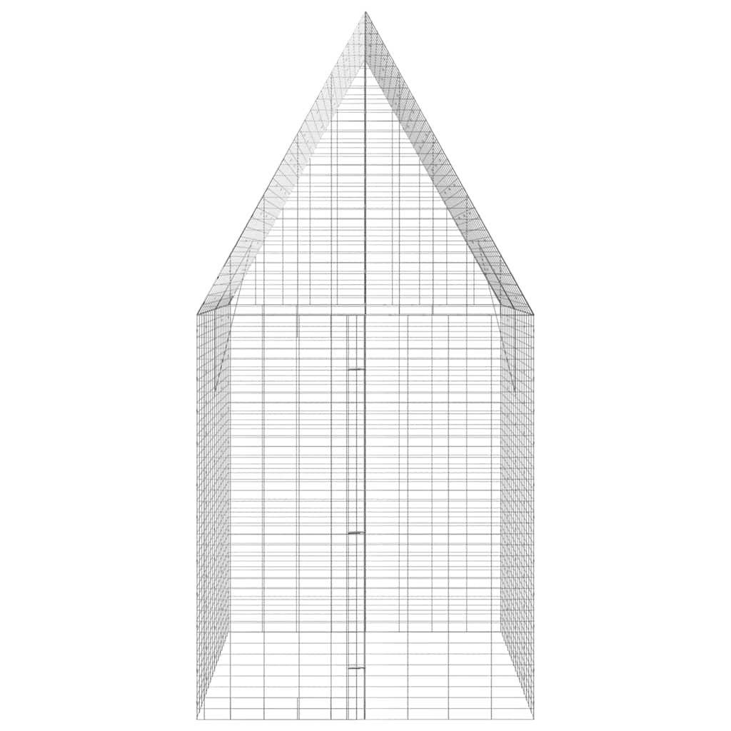 Nyúl Ketrec Ezüst 200 x 100 x 210 cm Horganyzott acél
