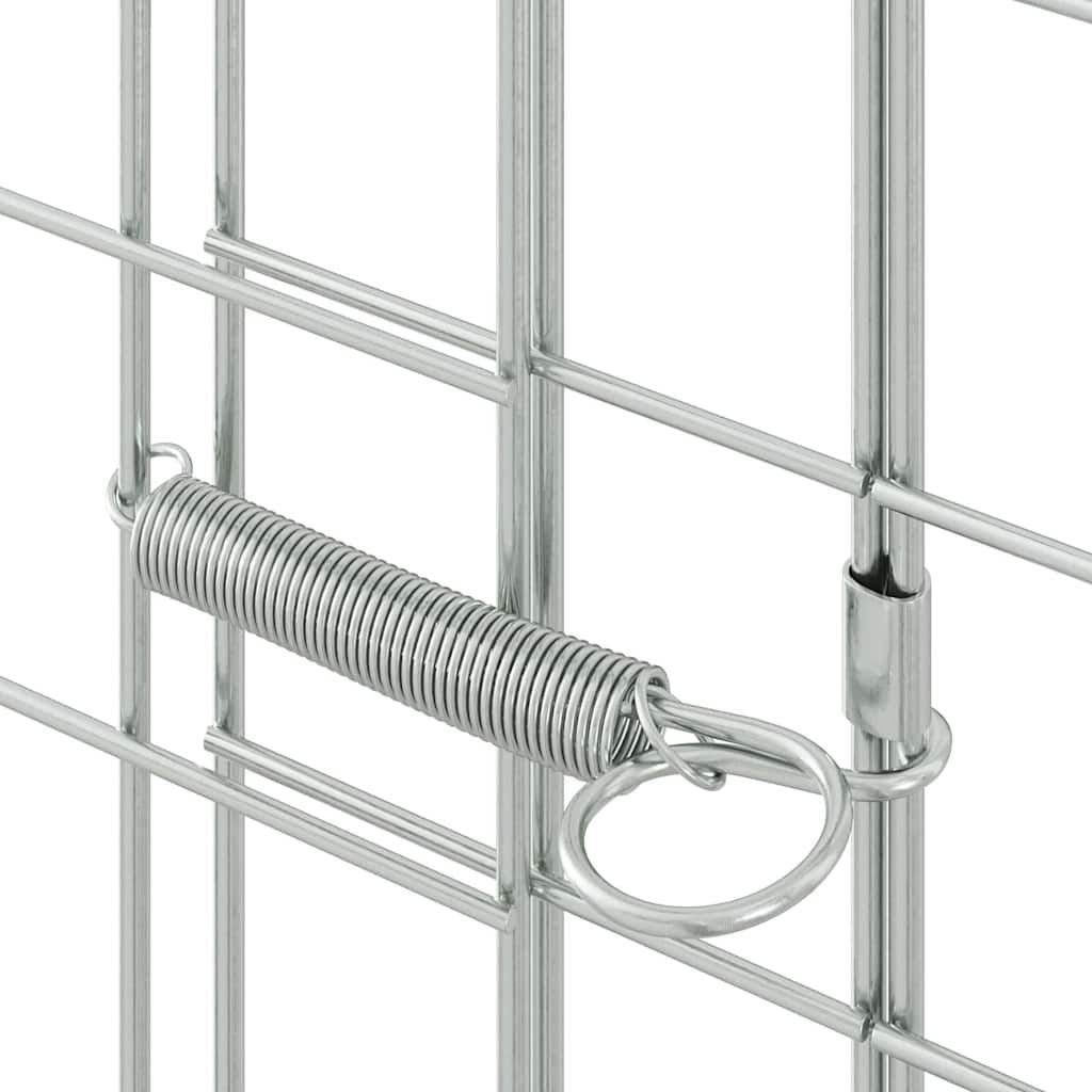 Nyúl Ketrec Ezüst 300 x 100 x 210 cm Horganyzott acél