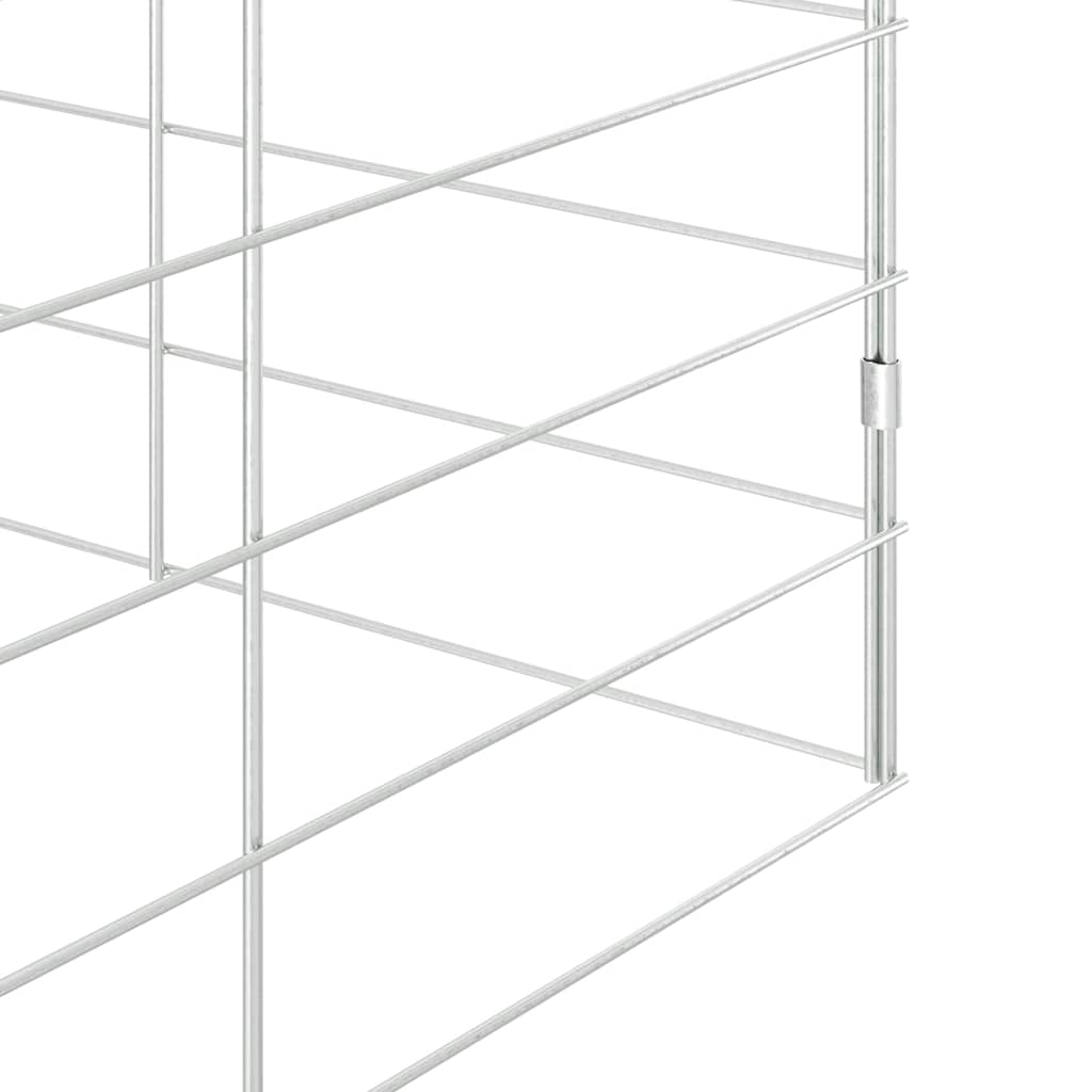 Nyúl Ketrec Ezüst 300 x 100 x 210 cm Horganyzott acél