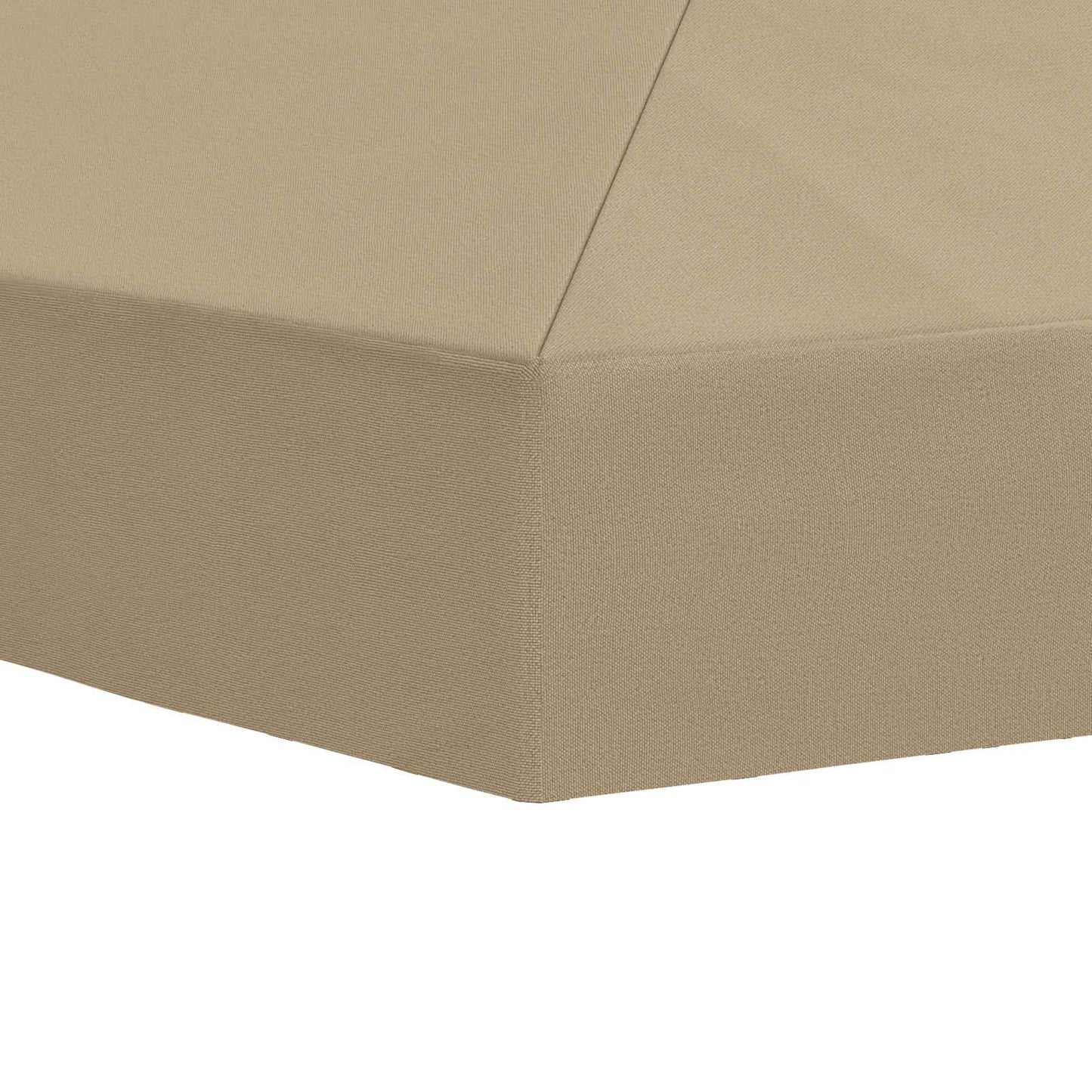 Pavilon napellenző fedél 6 x 3 m Bézs Poliészter 190 gsm