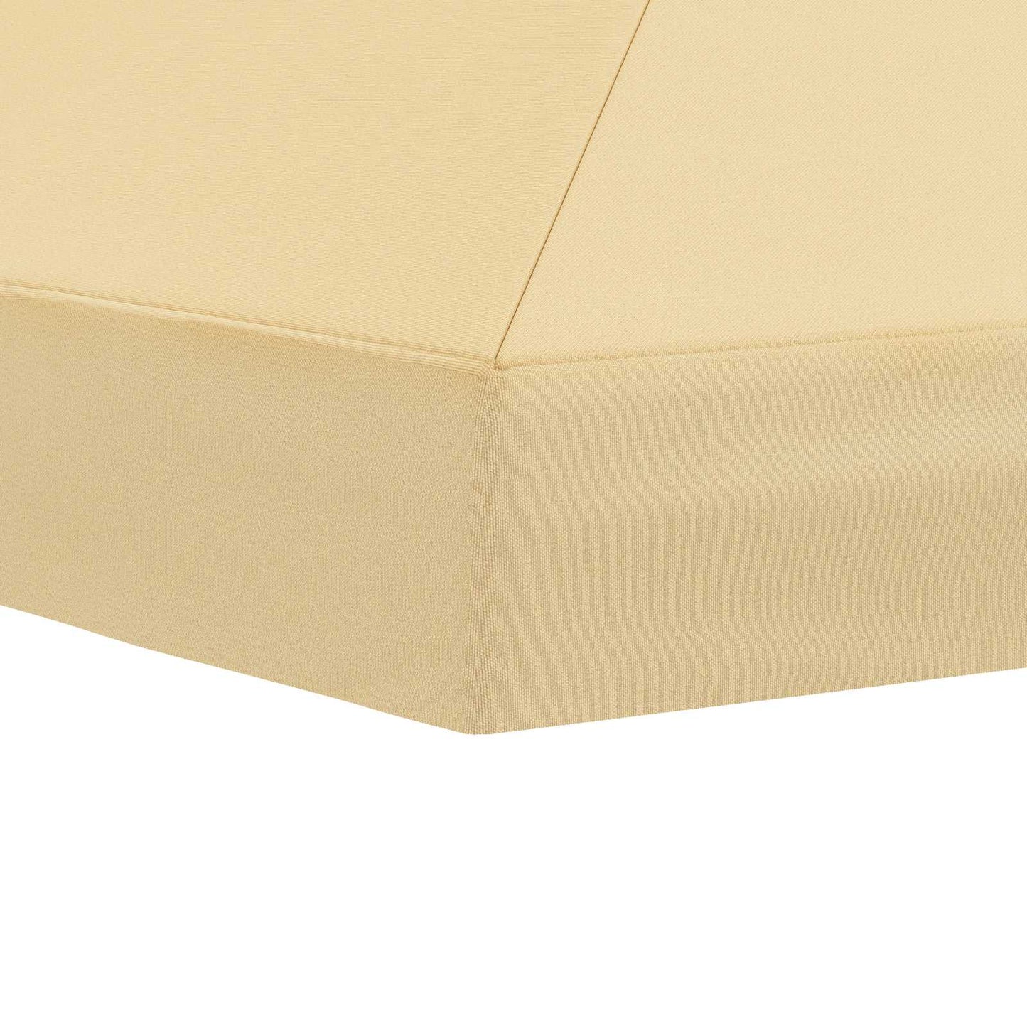 Pavilon napellenző fedél 6 x 3 m Krémszínű Poliészter 190 gsm