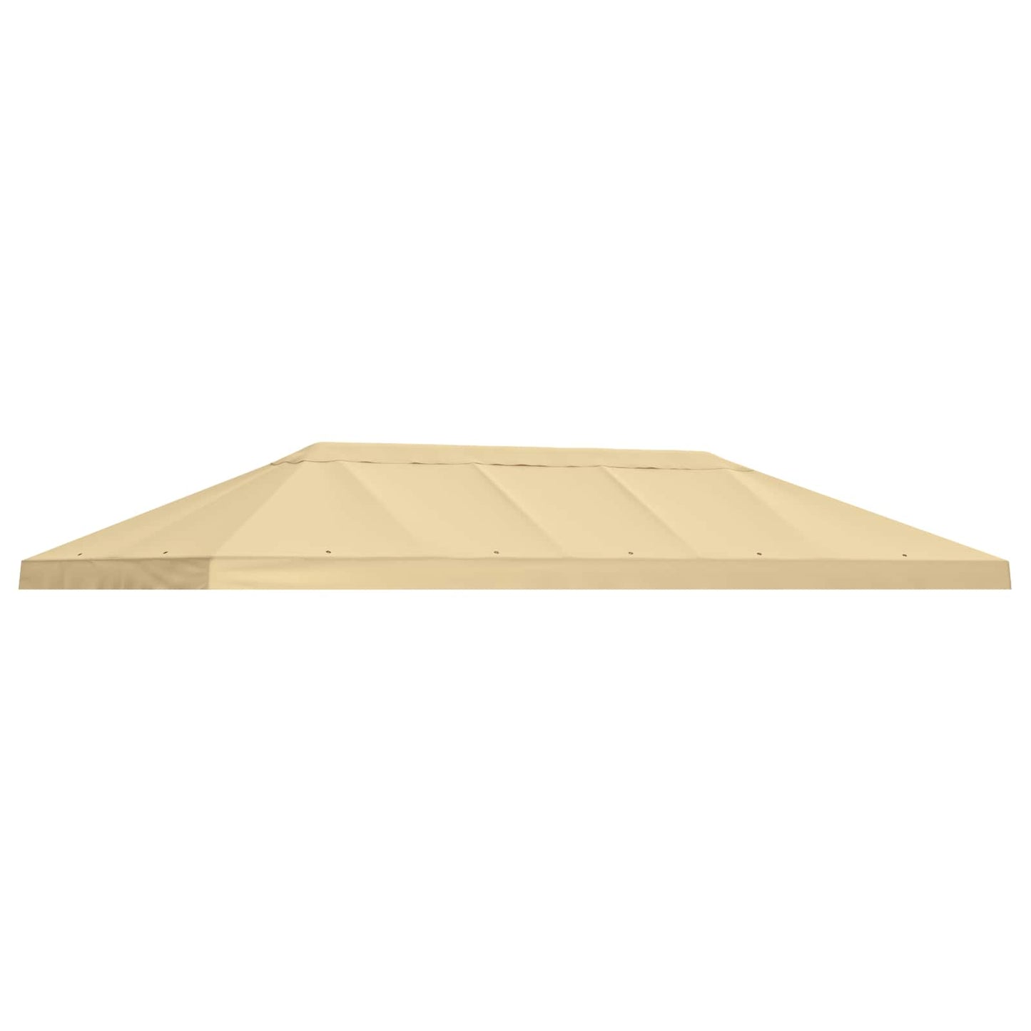 Pavilon napellenző fedél 6 x 3 m Krémszínű Poliészter 190 gsm