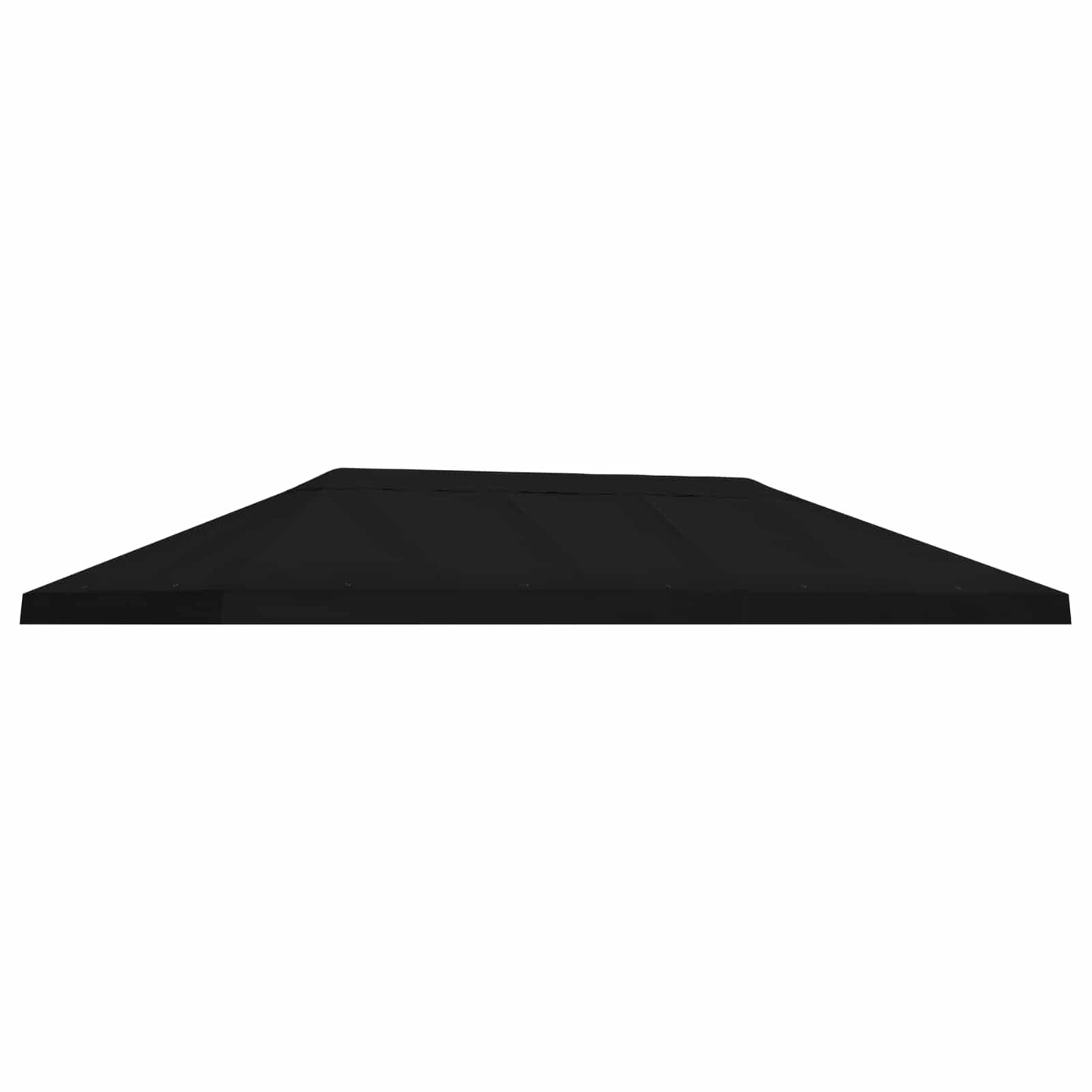 Pavilon napellenző fedél 6 x 3 m Fekete Poliészter 190 gsm