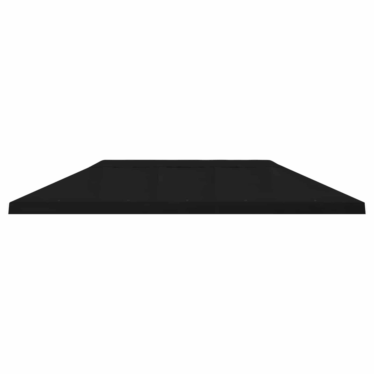 Pavilon napellenző fedél 6 x 3 m Fekete Poliészter 190 gsm
