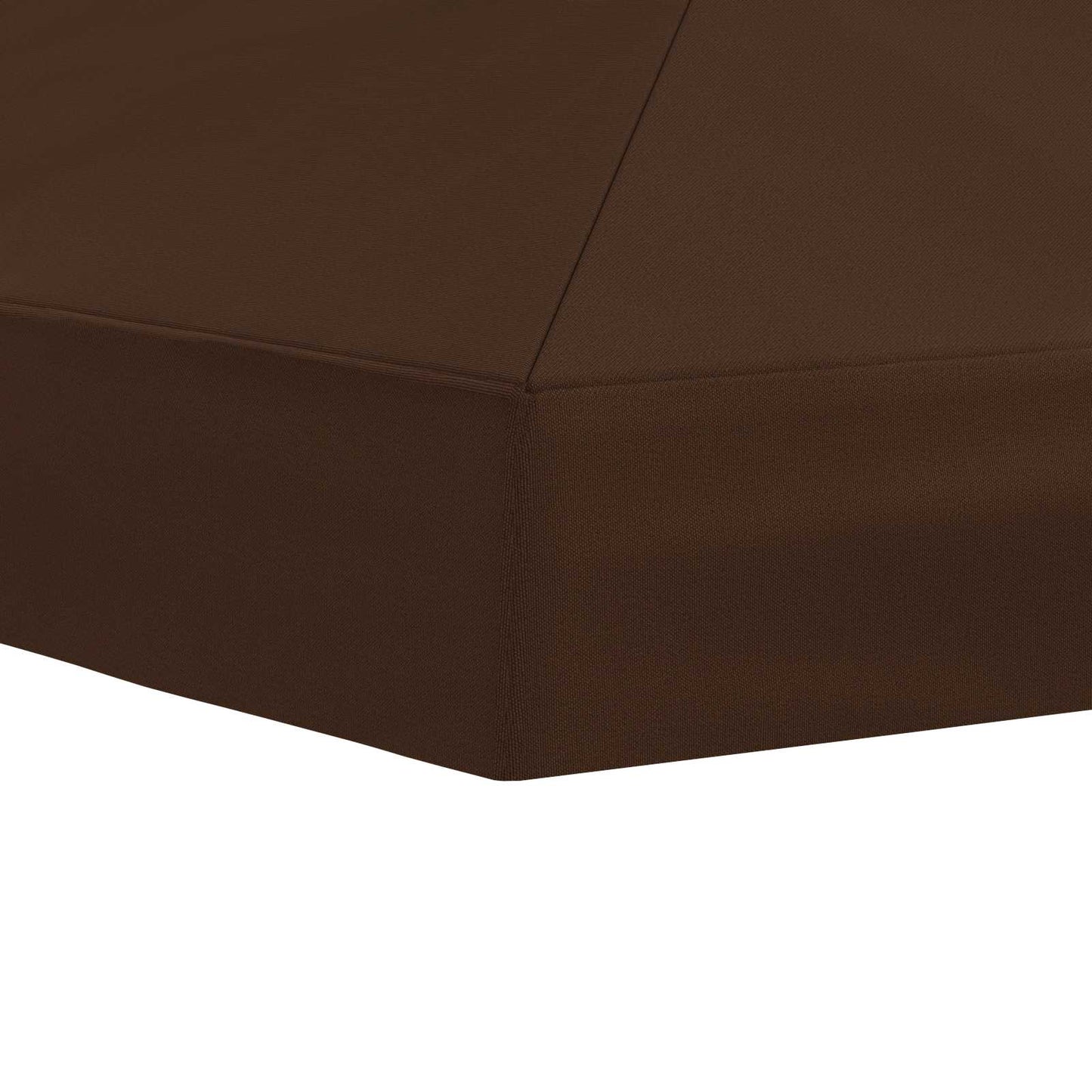 Pavilon napellenző fedél 6 x 3 m Barna Poliészter 190 gsm