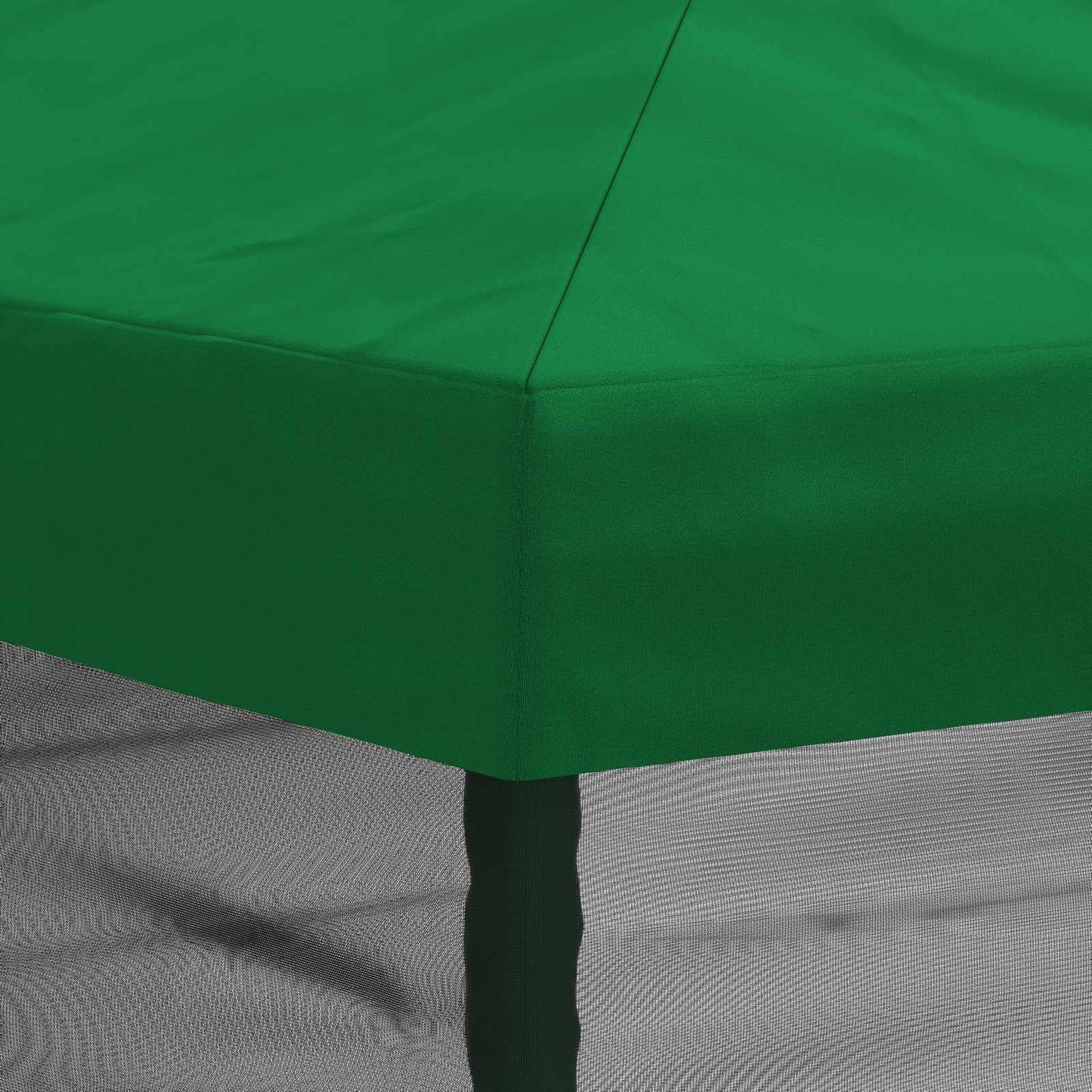 Napernyő ponyva oldalfalakkal 6 x 3 m Zöld Poliészter 190 gsm