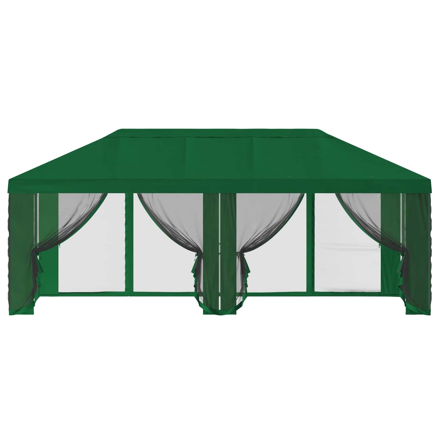 Napernyő ponyva oldalfalakkal 6 x 3 m Zöld Poliészter 190 gsm