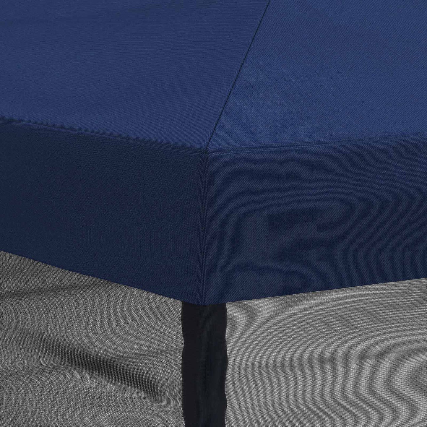 Napernyő ponyva oldalfalakkal 6 x 3 m Kék Poliészter 190 gsm