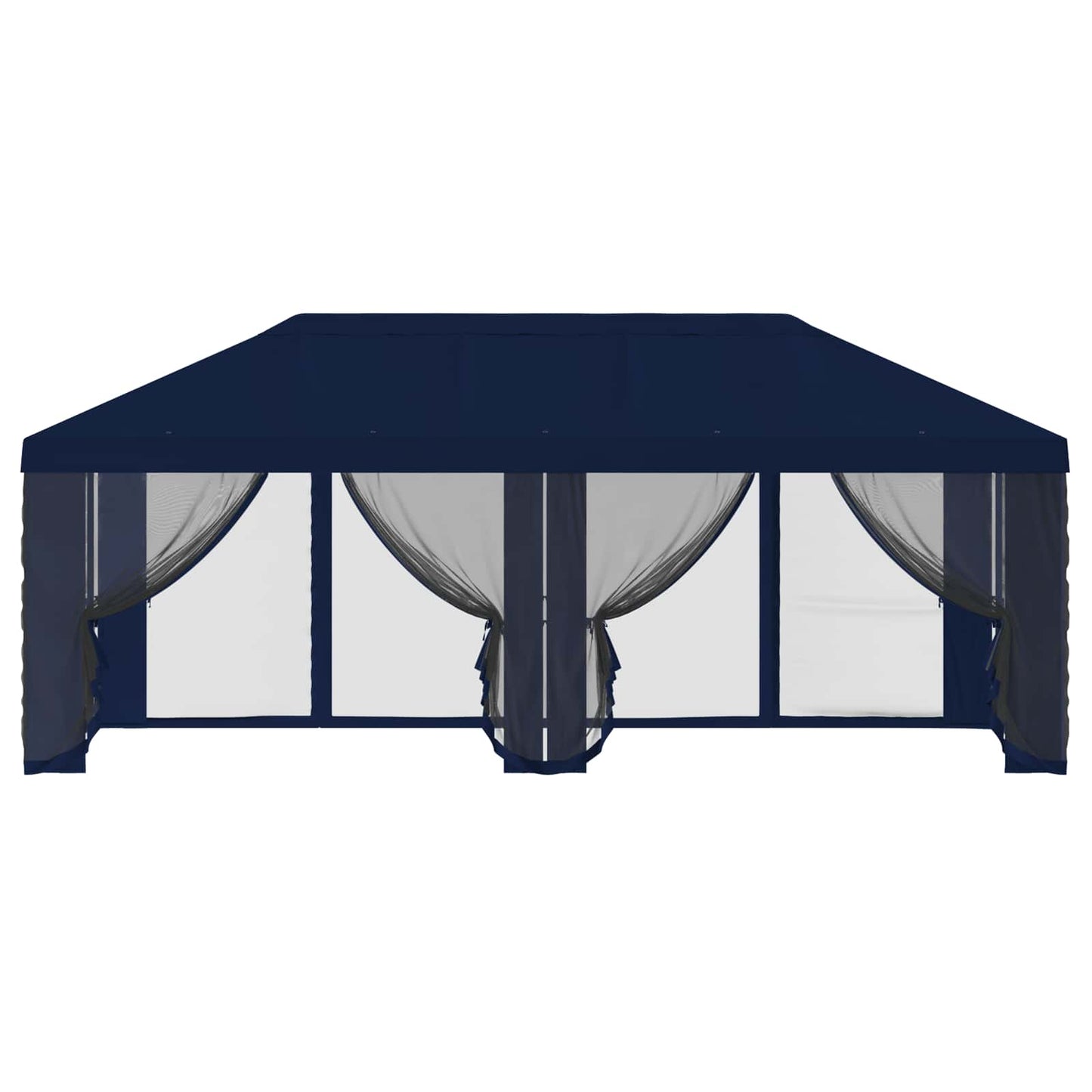 Napernyő ponyva oldalfalakkal 6 x 3 m Kék Poliészter 190 gsm