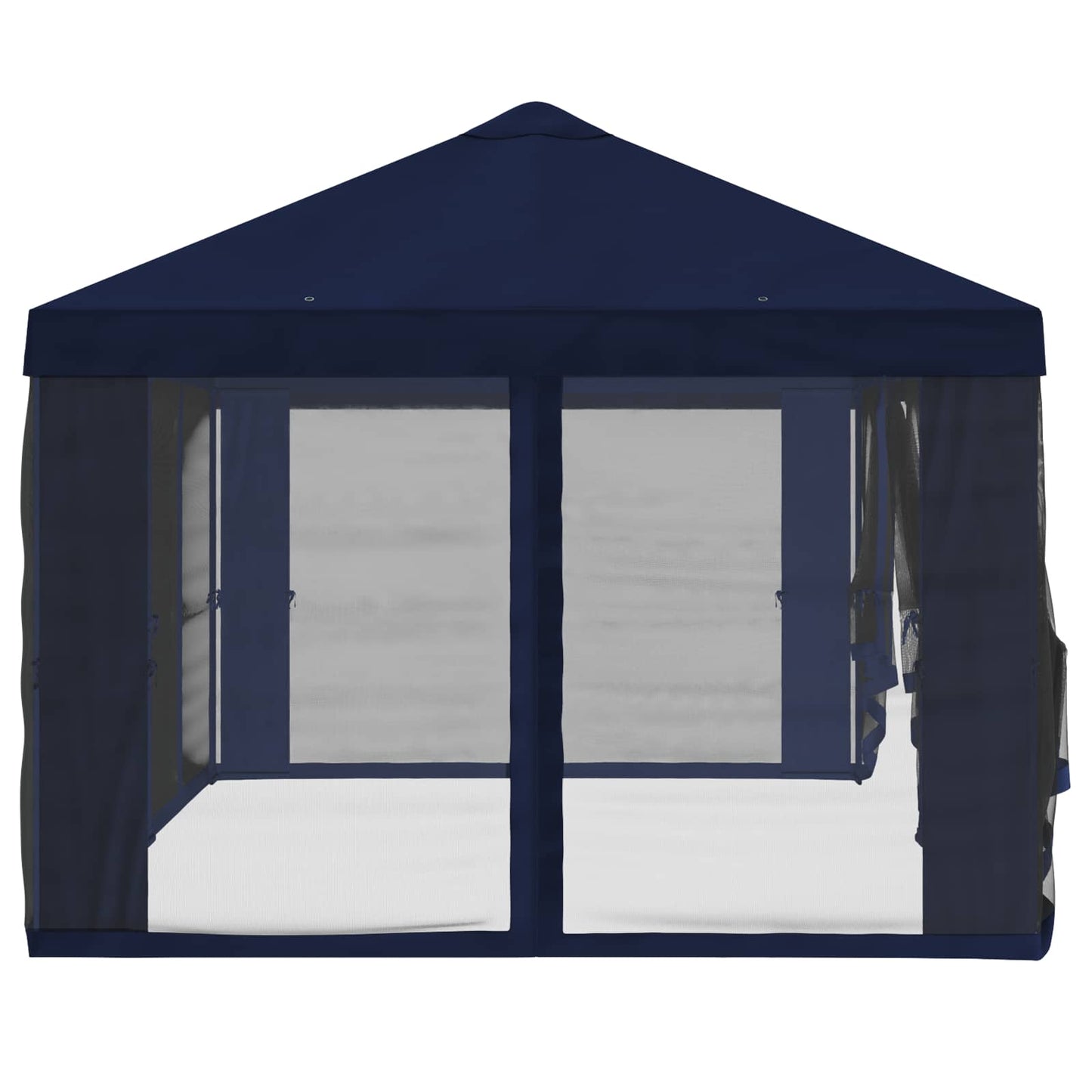Napernyő ponyva oldalfalakkal 6 x 3 m Kék Poliészter 190 gsm