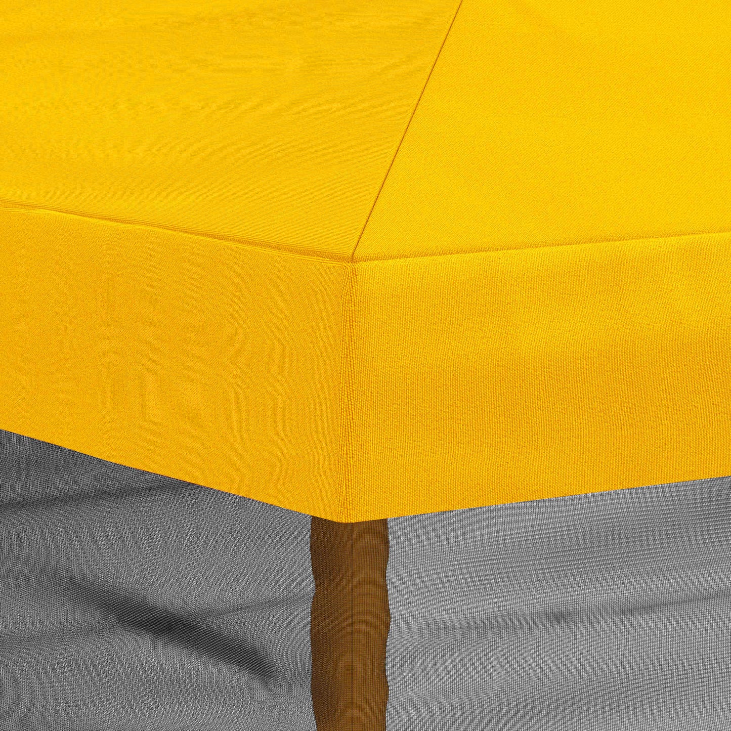Napernyő ponyva oldalfalakkal 6 x 3 m Sárga Poliészter 190 gsm