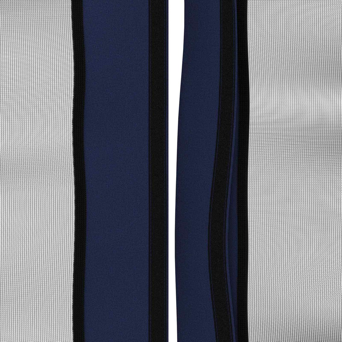 Napernyő ponyva oldalfalakkal Kék 600,5 x 300,5 cm Poliészter