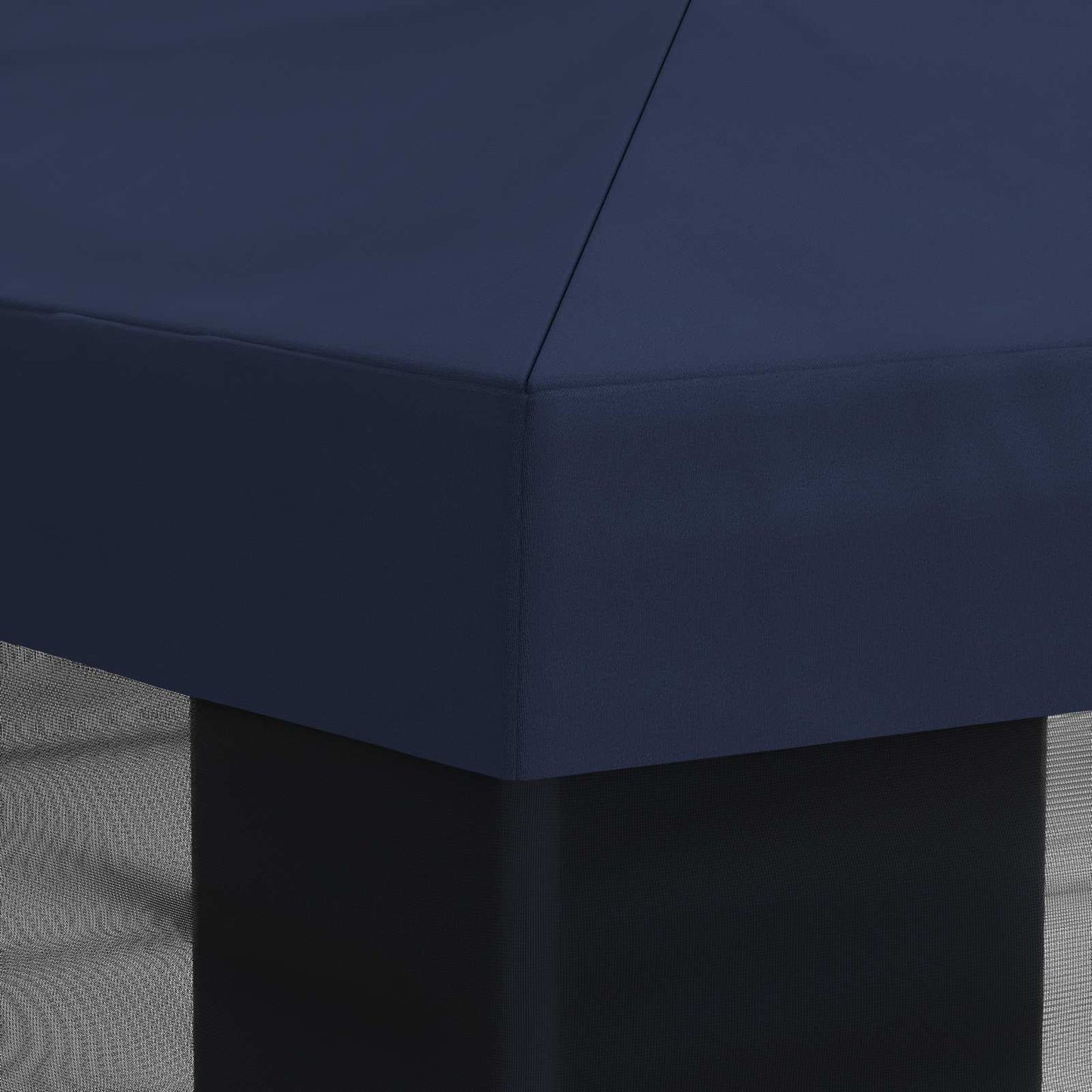 Napernyő ponyva oldalfalakkal Kék 600,5 x 300,5 cm Poliészter