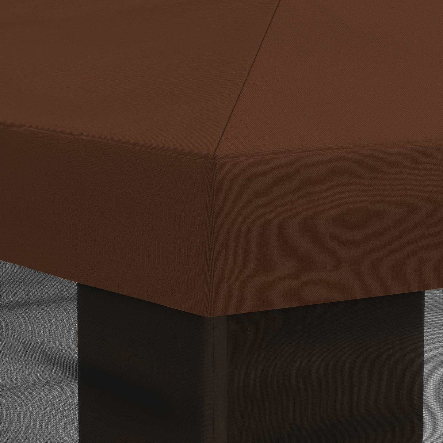 Napernyő ponyva oldalfalakkal Barna 600,5 x 300,5 cm Poliészter