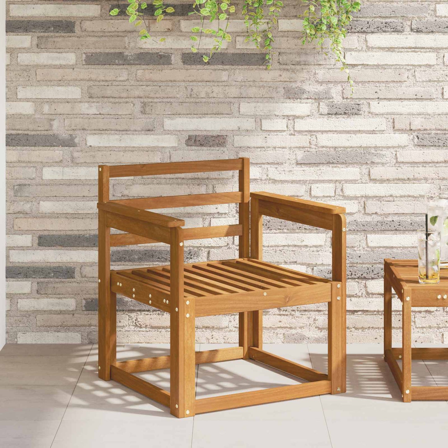 Karfa 2 db Barna 59 x 6 x 61 cm Tömör Akácfa