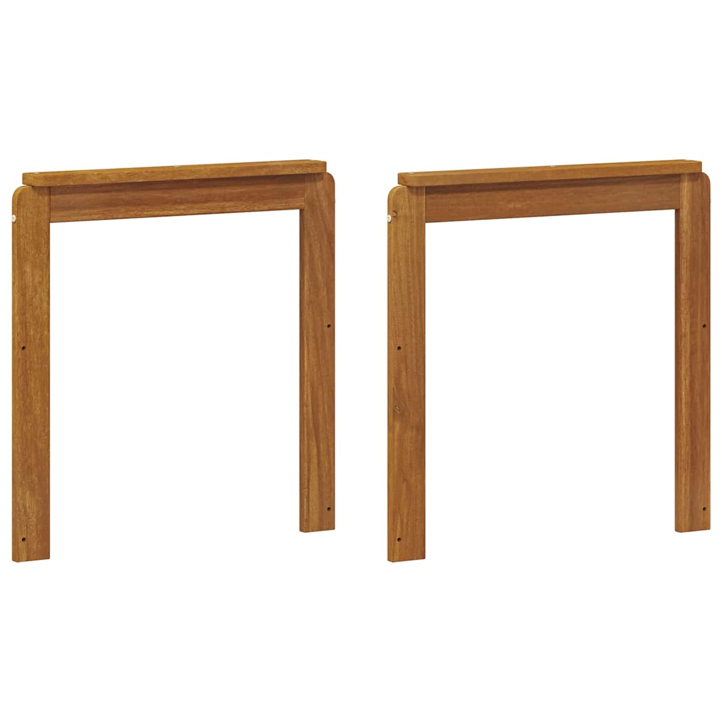 Karfa 2 db Barna 59 x 6 x 61 cm Tömör Akácfa