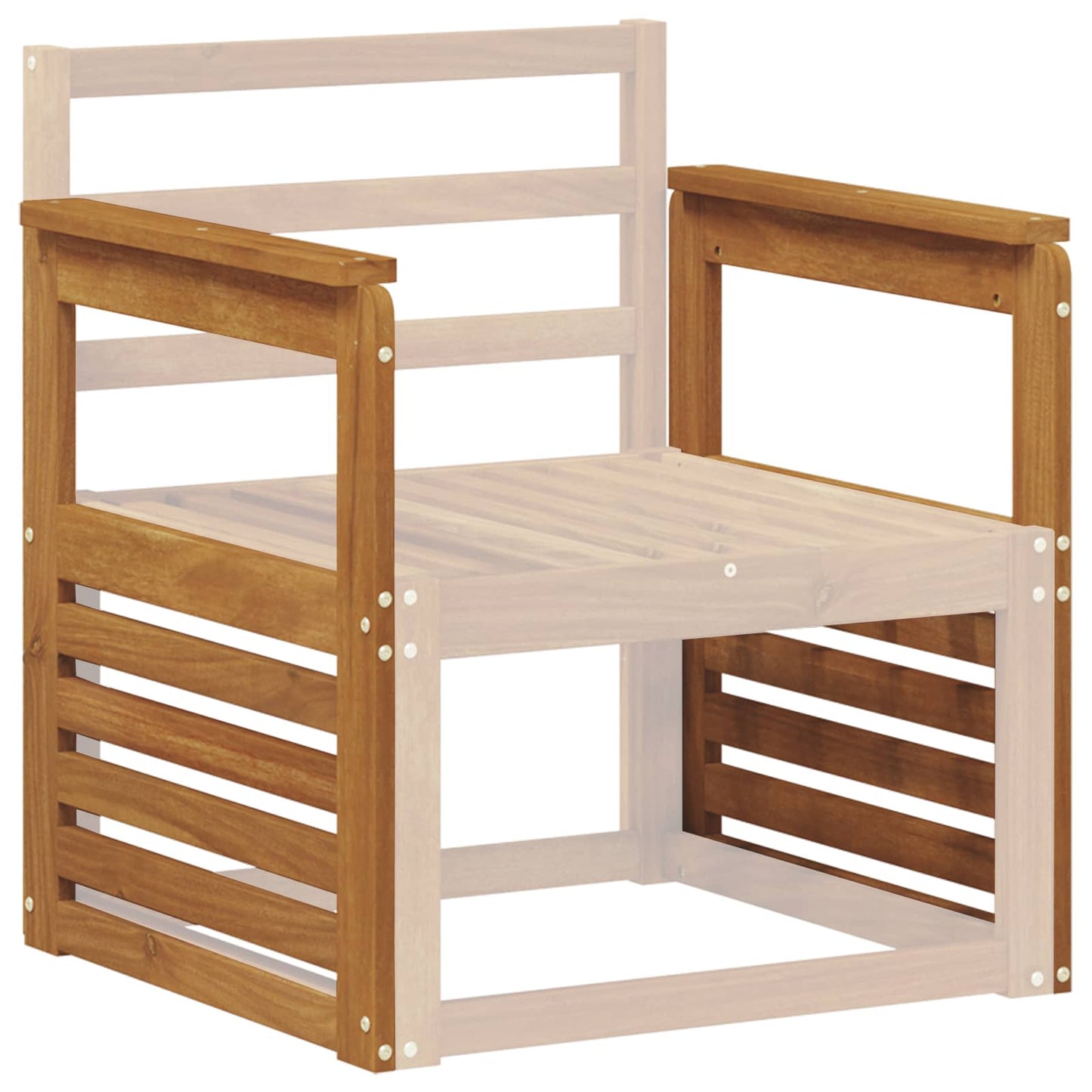 Karfa 2 db Barna 59 x 6 x 61 cm Tömör Akácfa
