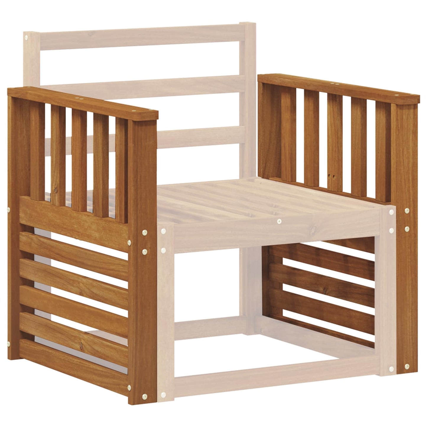 Karfák 2 db Barna 60 x 6 x 61 cm Tömör Akácfa