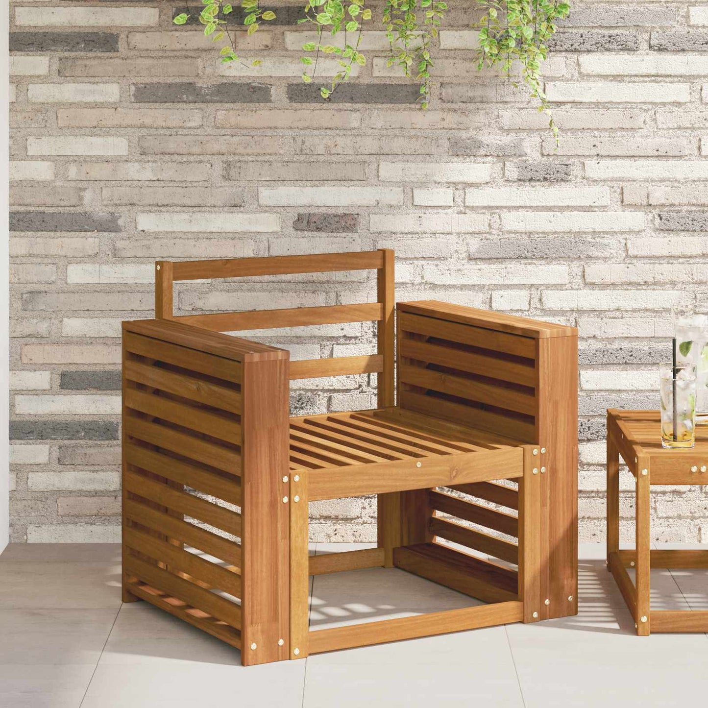 Karfák 2 db Barna 58.5 x 10 x 61 cm Tömör Akácfa