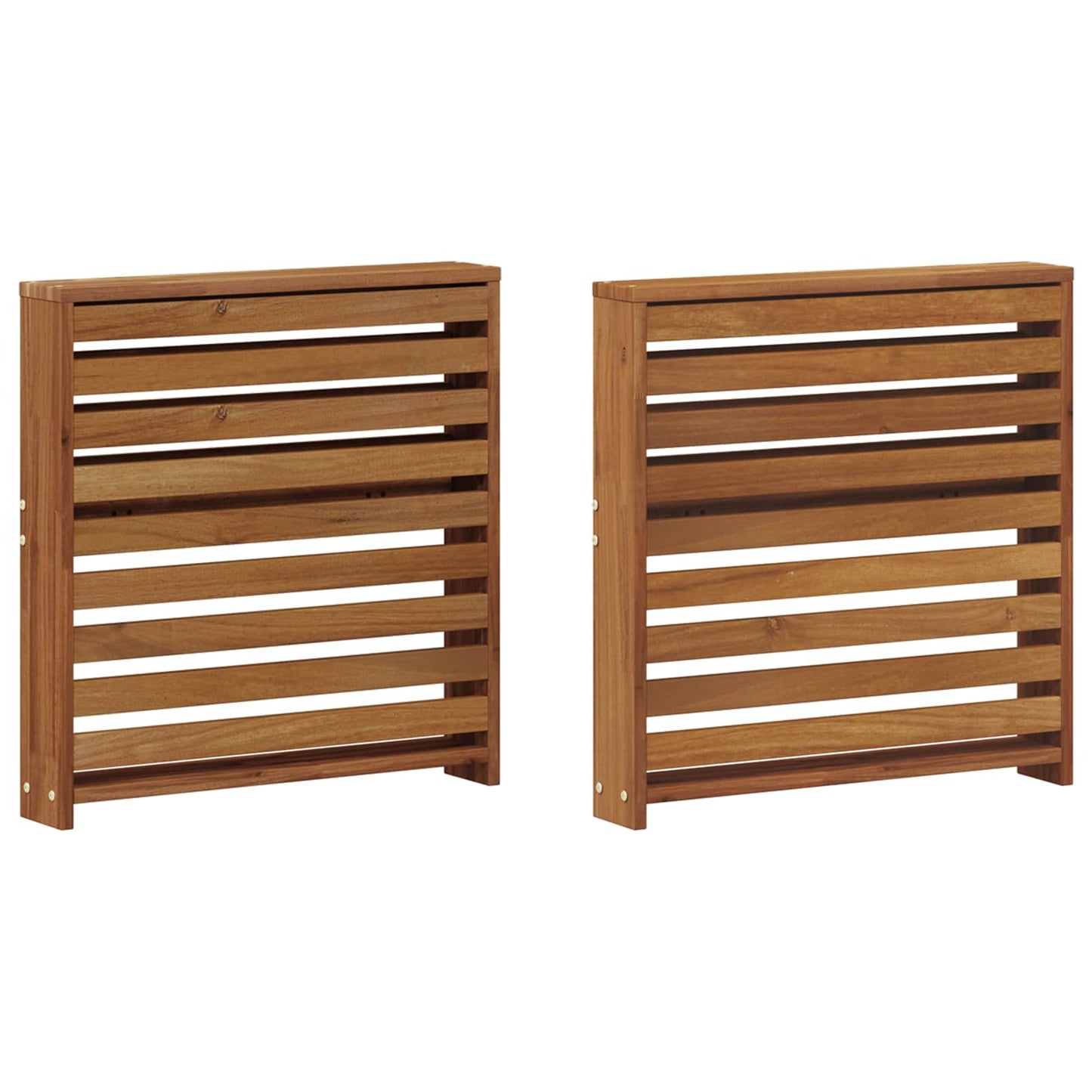 Karfák 2 db Barna 58.5 x 10 x 61 cm Tömör Akácfa