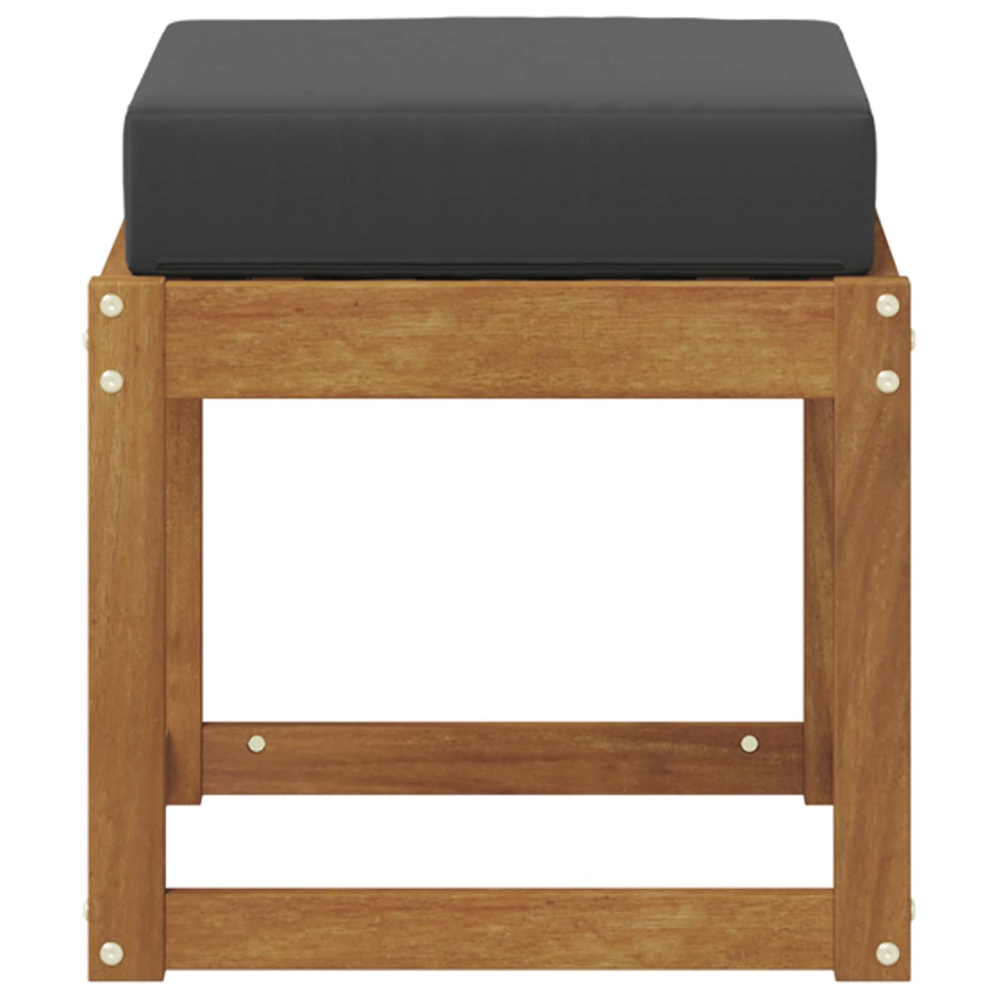 Székpad Természetes és antracit 43 x 43 x 37 cm Tömör Akácfa