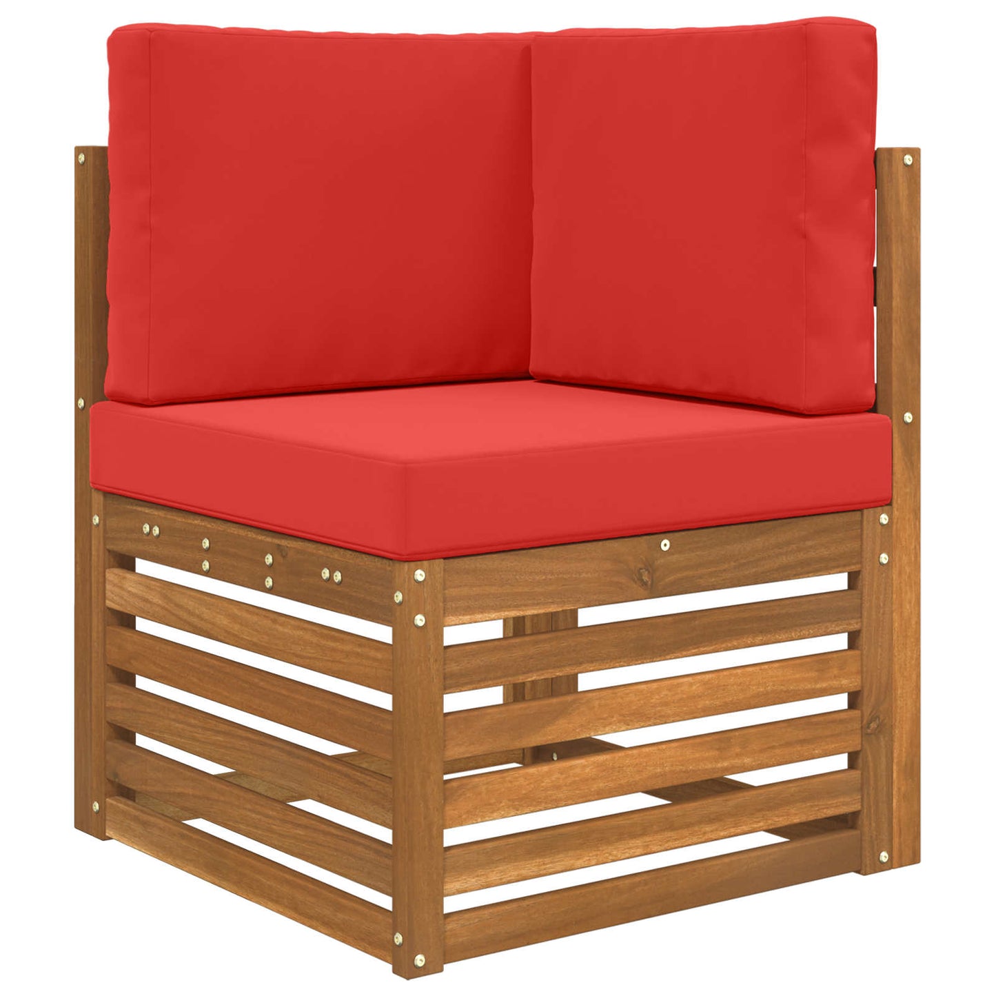 Kültéri kanapé párna 3 pcs Piros Poliészter